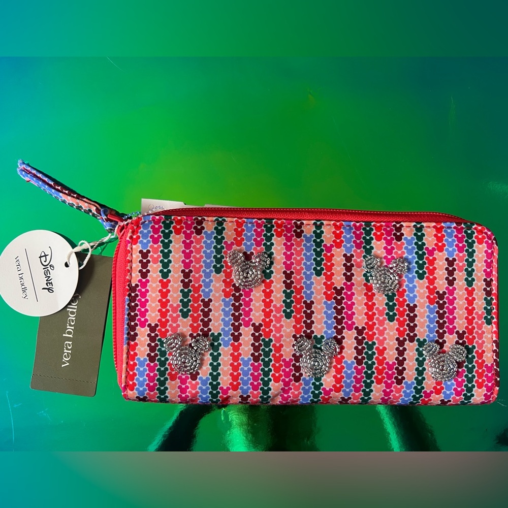 Nwt Vera Bradley Continental Mickey Pattern & Bea… - image 1